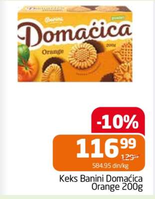 Keks Banini Domaćica Orange 200g