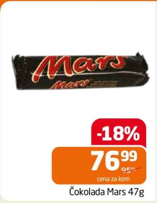 Čokolada Mars 47g