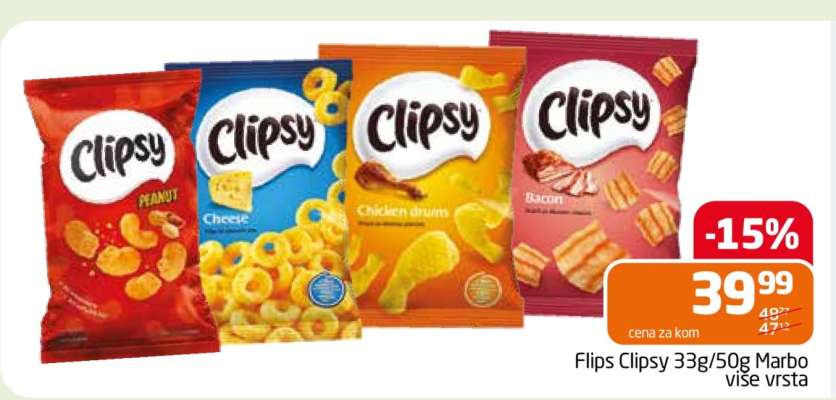 Flips Clipsy 33g/50g Marbo