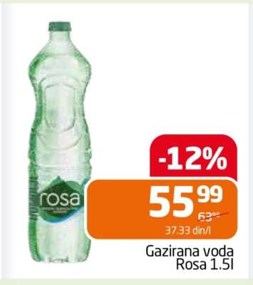 Gazirana voda Rosa 1.5l