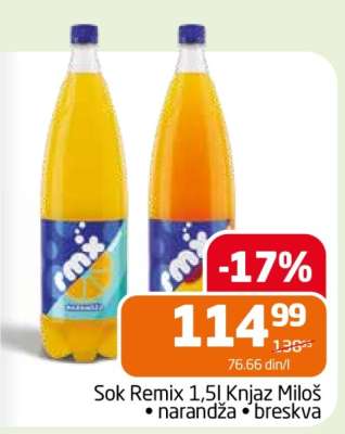 Sok Remix 1,5l Knjaz Miloš