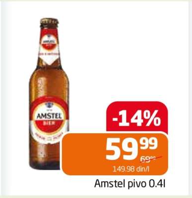 Amstel pivo 0.4l