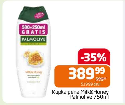 Kupka pena Milk&Honey Palmolive 750ml
