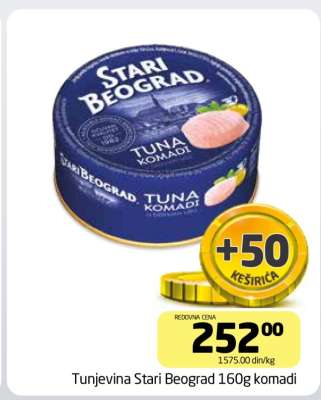 Tunjevina Stari Beograd 160g komadi