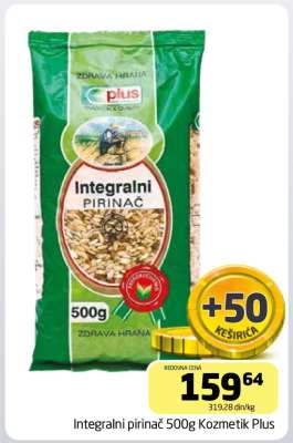 Integralni pirinač 500g Kozmetik Plus