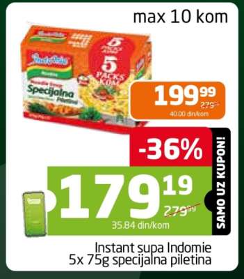 Instant supa Indomie 5x 75g specijalna piletina