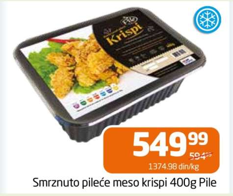 Smrznuto pileće meso krispi 400g Pile