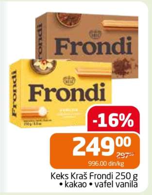Keks Kraš Frondi 250 g