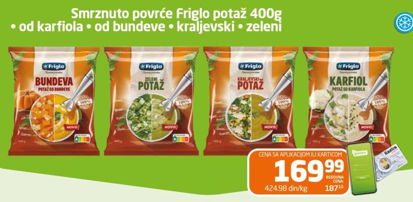 Smrznuto povrće Friglo potaž 400g
