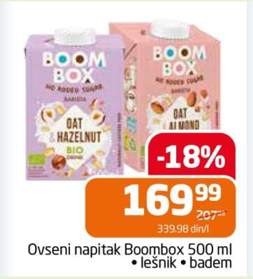 Ovseni napitak Boombox 500 ml