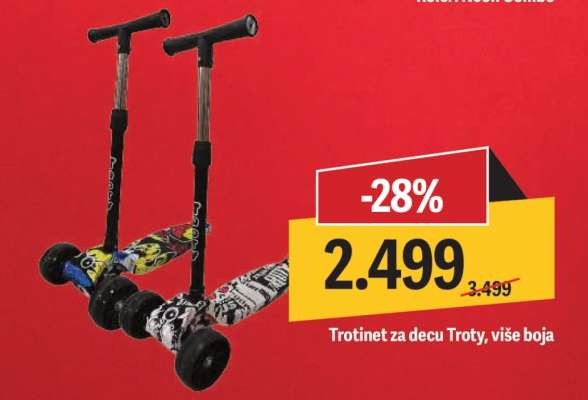 Trotinet za decu Troty, više boja