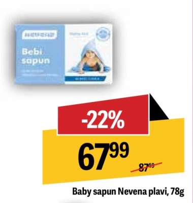 Baby sapun Nevena plavi , 78g