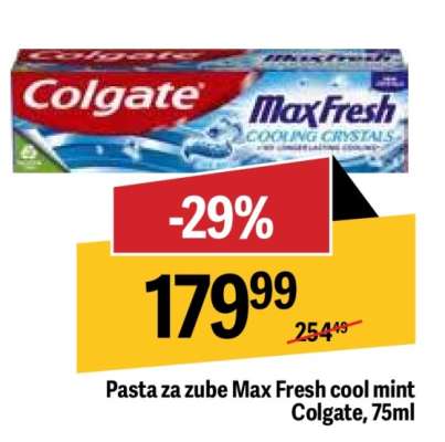 Pasta za zube Max Fresh cool mint Colgate 75ml