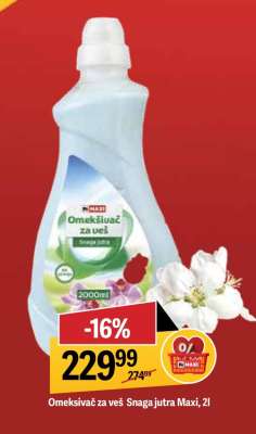 Omekšivač za veš Snaga jutra Maxi, 2l