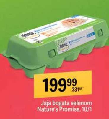 Jaja bogata selenom Nature s Promise , 10/1