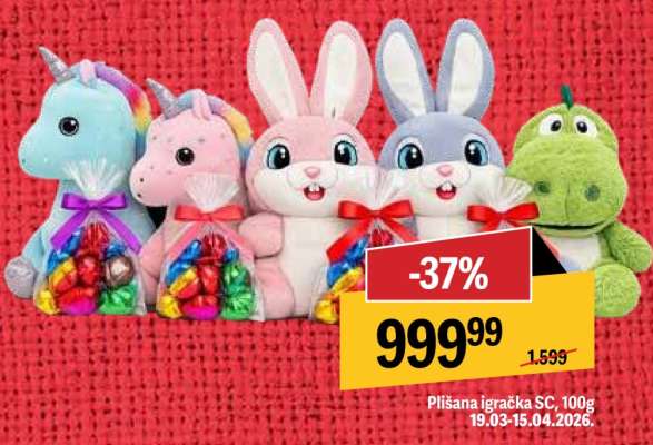 Plišana igračka SC, 100g