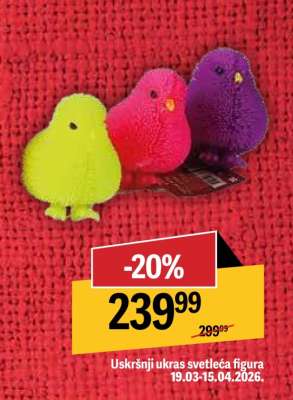 Uskršnji ukras svetleća figura