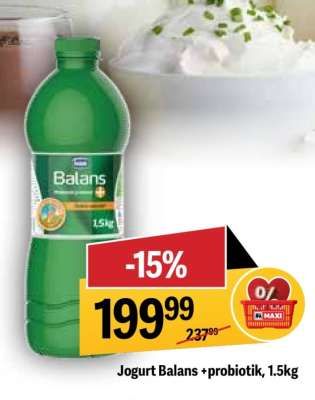 Jogurt Balans probiotik 1.5kg