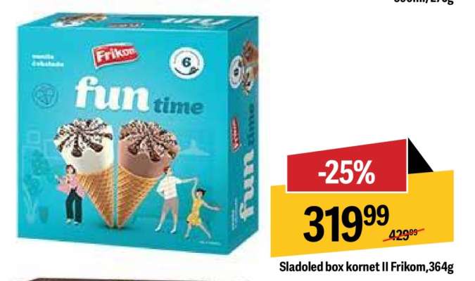 Sladoled box kornet II Frikom, 364g