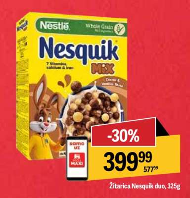 Žitarica Nesquik duo, 325g