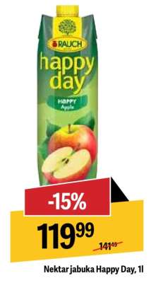 Nektar jabuka Happy Day, 1l