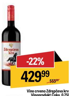 Vino crveno ždrepčeva krv