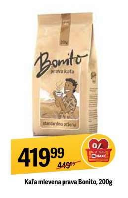 Kafa mlevena prava Bonito 200g