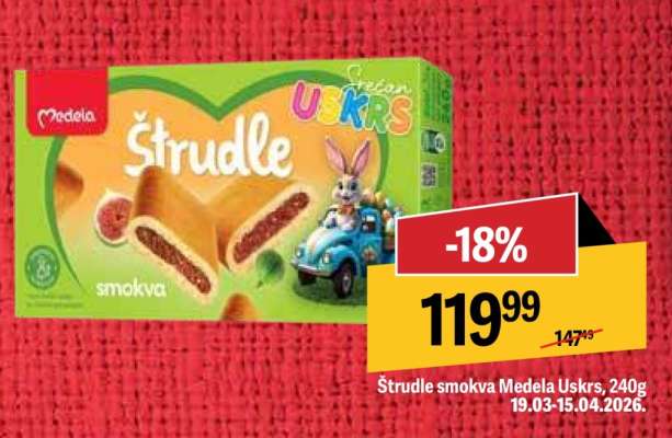 Štrudle smokva Medela Uskrs 240g