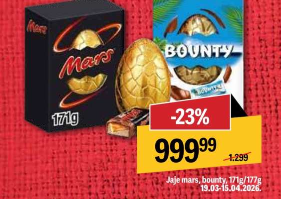 Jaje mars, bounty, 171g/177g
