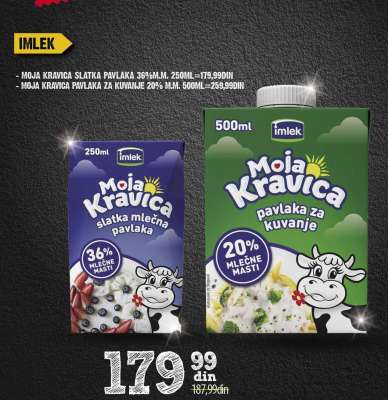 MOJA KRAVICA SLATKA PAVLAKA 36 % m.m.