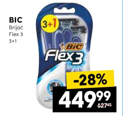 BIC Brijač Flex 3 3+1