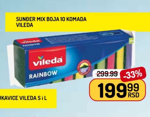 Sunđer Mix Boja 10 Komada Vileda