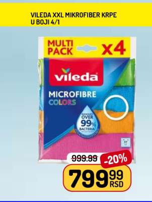 Vileda XXL Mikrofiber Krpe u Boji 4/1