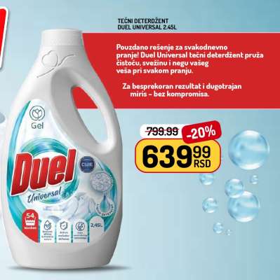 Duel Universal Liquid Detergent 2.45L