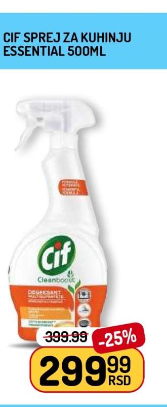 CIF Sprej za Kuhinju Essential 500ml