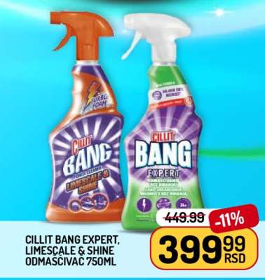 Cillit Bang Expert, Limescale & Shine Odmašćivač 750ml