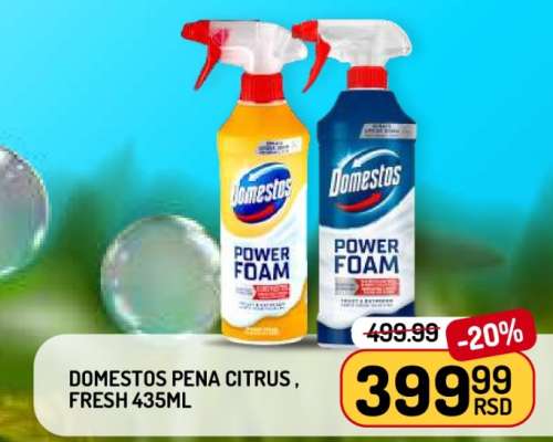 DOMESTOS PENA CITRUS, FRESH 435ML