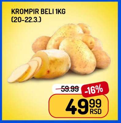Krompir beli 1kg