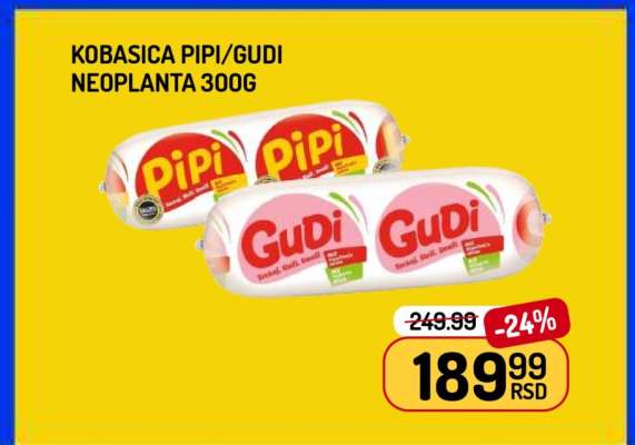Kobasica Pipi/Gudi Neoplanta 300g