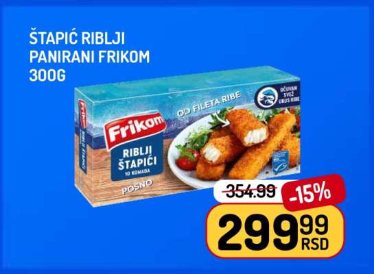 Štapić Riblji Panirani Frikom 300g
