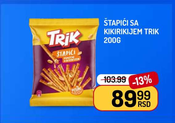 Štapići sa kikirikijem Trik 200g