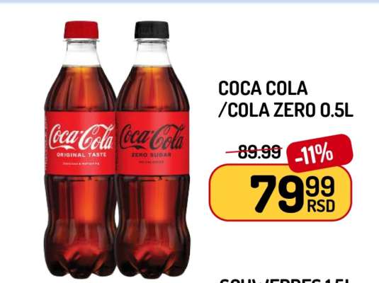 Coca-Cola, Cola zero, 0,5l
