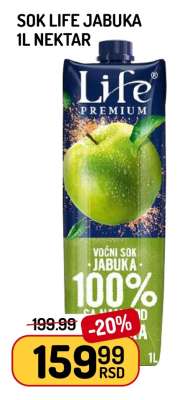 Sok Life Jabuka 1L Nektar
