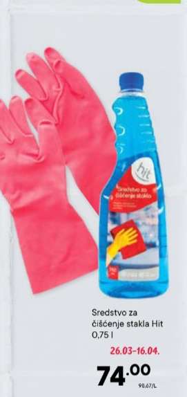 Sredstvo za čišćenje stakla Hit