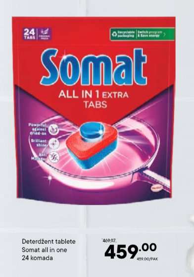 Deterdžent tablete Somat all in one 24 komada