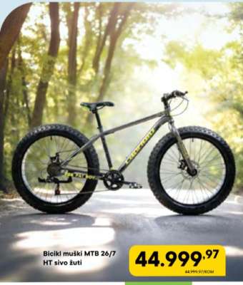 Bicikl muški MTB 26/7 HT sivo žuti