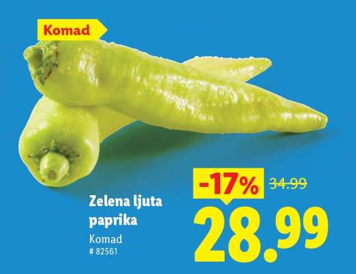 Zelena ljuta paprika