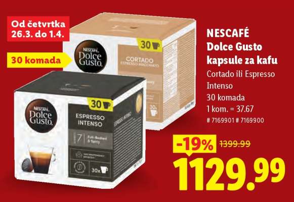 Nescafé Dolce Gusto kapsule za kafu