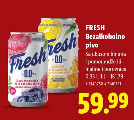 Fresh Bezalkoholno pivo