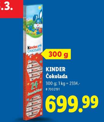 Kinder Čokolada